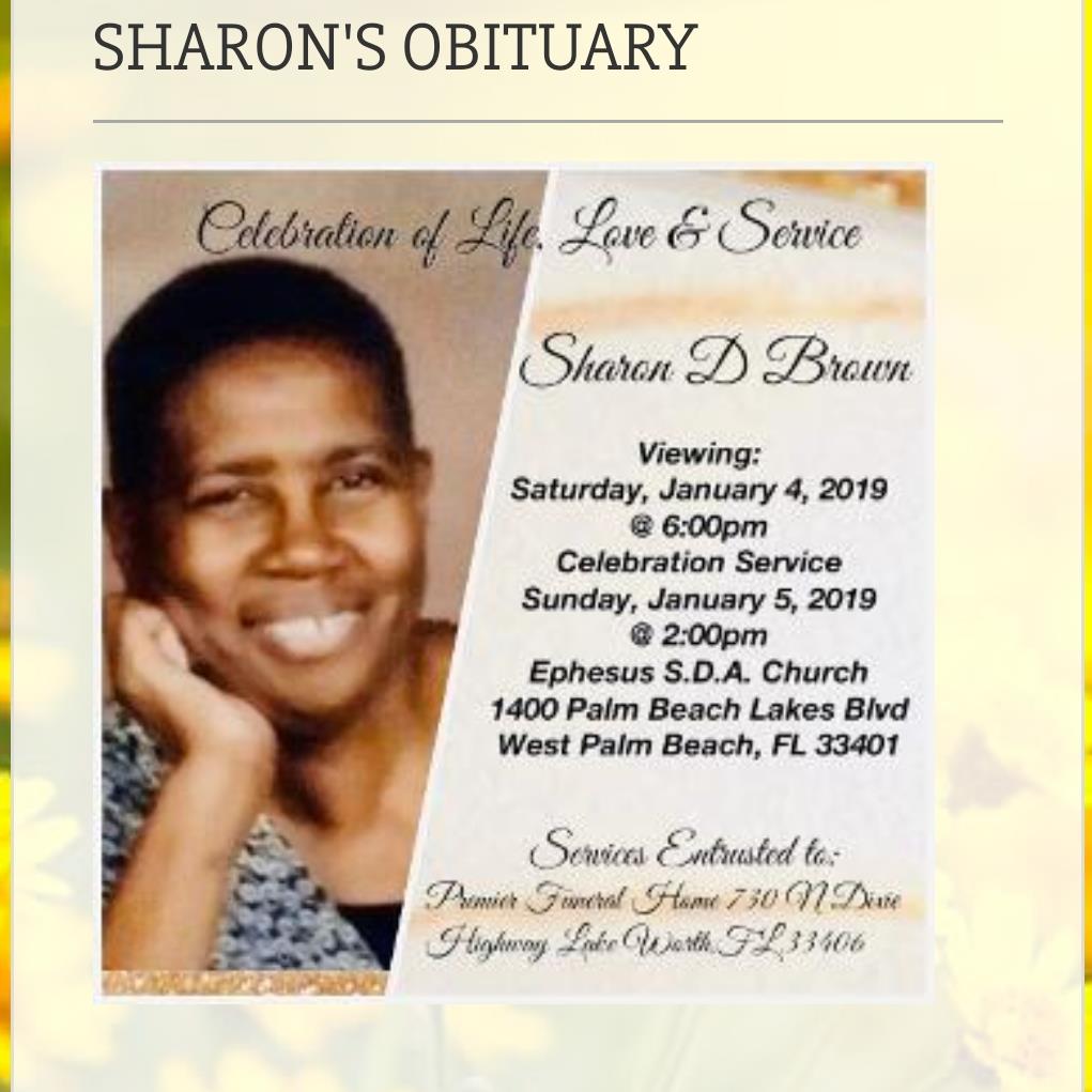 Sharon Browne's obituary , Passed away on December 26, 2019 in Fitzgerald, Georgia