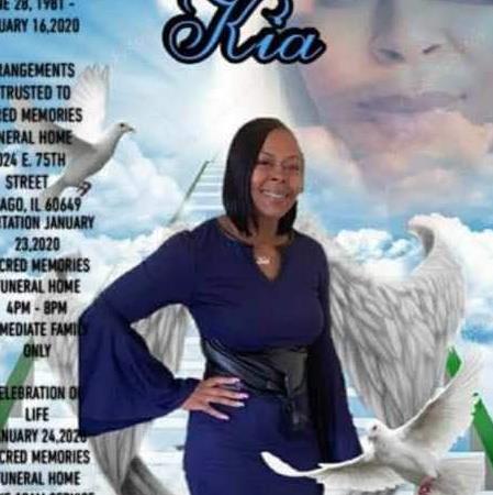 Kia Porter's obituary , Passed away on January 16, 2020 in Chicago, Illinois