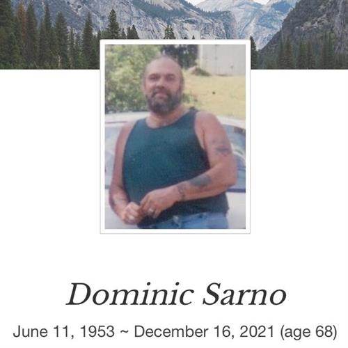 Dominic Sarno's obituary , Passed away on December 16, 2021 in Youngstown, Ohio